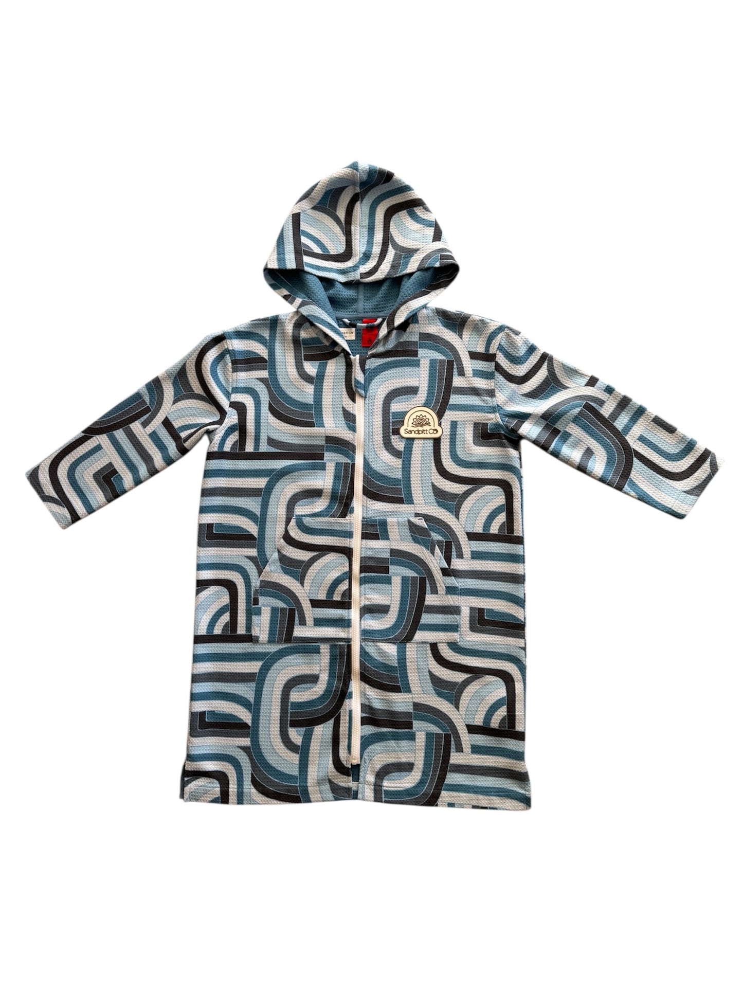 Ocean Tide kids wearable towel – long sleeve wearable design